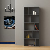 Onda Modern Bookcase Display Unit Tall 166cm - Decortie